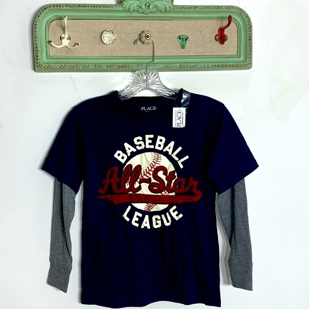 Children’s Place Baseball layer long sleeve thermal t-shirt kids tee new w tag